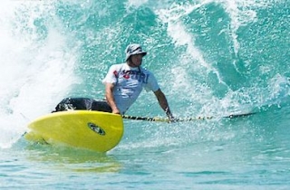Paddle surf en mer dans les Landes